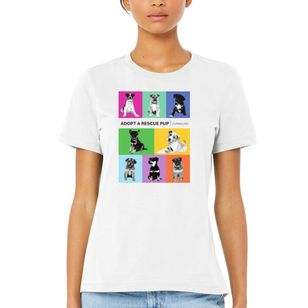 Bella + Canvas Women's Relaxed Jersey Short Sleeve Tee - Printed Logo Thumbnail