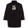 Ten Pearl Button Black Chef Coat Thumbnail