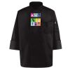 Black Knot Button Chef Coat Thumbnail